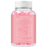 Complément alimentaire multivitaminé en gommes OEM pour adultes, faible teneur en sucre, 60 unités, avec vitamines C, D3, B, K2, E et B12