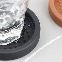 Tapis de pressage à café rond en silicone antidérapant, résistant à la chaleur, imperméable, facile à nettoyer, durable, pour verre