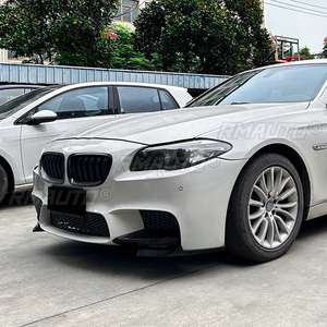 Protector de Parachoques Delantero para Auto, Aspecto Negro Brillante/Carbono, Difusor Angular, Spoiler, para BMW Serie 5 M5 F10 2011-2017 - Product Image 5