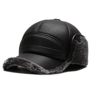 Winter Warm <b>Baseball</b> <b>Cap</b> With Ear Flaps Fleece Lined For <b>Men</b> Outdoor Use - Product Image 2