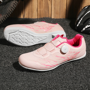 <span class=keywords><strong>Zapatillas</strong></span> de <span class=keywords><strong>Ciclismo</strong></span> <span class=keywords><strong>MTB</strong></span> para <span class=keywords><strong>Mujer</strong></span>, Color Rosa, Suela Dura, Transpirables, Antideslizantes, con Bloqueo, para <span class=keywords><strong>Ciclismo</strong></span> al Aire Libre - Product Image 4
