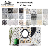 Mosaïque en marbre Rosa Levanto, fourniture directe d'usine pour les projets de décoration intérieure de villas et d'hôtels de luxe, murs et sols