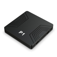 Boîtier TV intelligent Android 15 P1 pas cher, lecteur multimédia HD, 2 Go 16 Go, télécommande vocale ATV, lecteur multimédia 4K