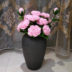 <span class=keywords><strong>Vase</strong></span> <span class=keywords><strong>Ikebana</strong></span> chinois de style rétro traditionnel, <span class=keywords><strong>vase</strong></span> en <span class=keywords><strong>céramique</strong></span> rond noir mat moderne pour la décoration de la maison - Product Image 3