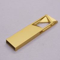 Kit de boîtiers USB métalliques les plus vendus par le fabricant avec design creux allongé pour clés USB de voiture, clés USB personnalisées.
