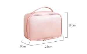 Sac de voyage cosmétique Victoria's <span class=keywords><strong>Secret</strong></span> en PU personnalisé avec fermeture éclair argentée, style féminin, motif lettres, 25x18x9cm - Product Image 6