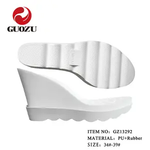 Soles For Sandals Ladies Wedge Sandal PU Sole Cheap Price Women PU Slippers Sole