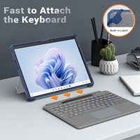 Étui de protection robuste bleu givré MoKo Housse universelle pour tablette pour Microsoft Surface Pro 11 10 9 13 pouces