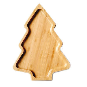 モダンデザイン竹漫画クリスマスツリーフルーツプレートクリエイティブ竹寿司プレートホテル用品ティートレイ工場直販 - Product Image 5