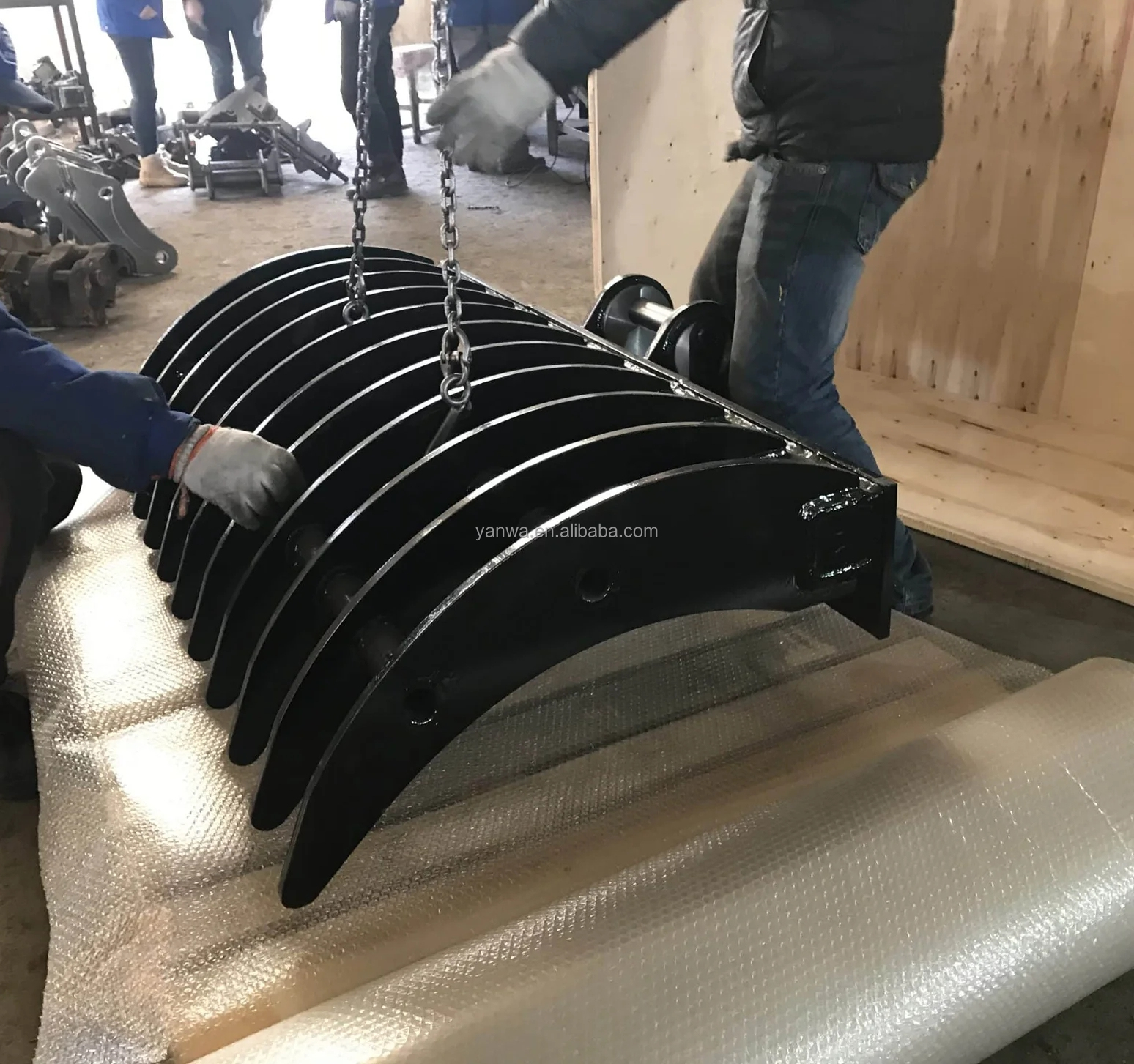 1010 Mm Excavator Rakes for 4-6 Ton for Farm/home Use Root Rake and Land Cleaning Pipper Rakes
