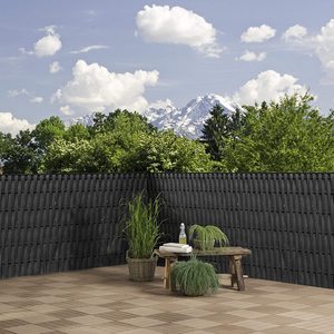 4.6cmx50m 100 <strong>Clips</strong> Hard PVC Strip Screen <strong>Fence</strong> for Garden Chain Link Weave Occultation PVC Kit Rigid Panel - Product Image 2