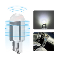 Ampoule LED COB T10 avec boîtier en verre, 6000K Blanc Vert Bleu Rouge, pour éclairage intérieur, dôme, carte, plaque d'immatriculation, lampe auto 12V