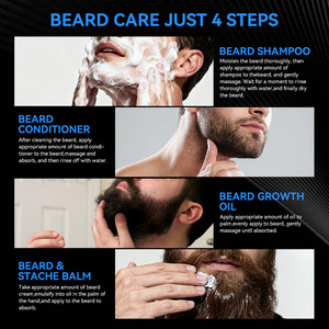 Kit de croissance de <span class=keywords><strong>barbe</strong></span> pour hommes ODM OEM, biotine, ensemble de croissance rapide de la <span class=keywords><strong>barbe</strong></span> naturelle, étiquette personnalisée, soin pour hommes, booster de moustache - Product Image 2