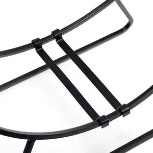 Soporte para Leños <span class=keywords><strong>de</strong></span> Chimenea, Estante para Leños <span class=keywords><strong>de</strong></span> 4 Pies, Soporte para Leños <span class=keywords><strong>de</strong></span> Metal para Interiores y Exteriores, Almacenamiento <span class=keywords><strong>de</strong></span> Leños con Cubierta Impermeable - Product Image 5