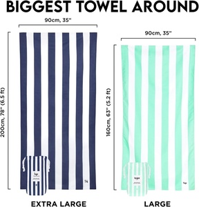 Quick Dry Sand-Free Absorbent Biodegradable Microfiber <strong>Beach</strong> Towel Floral Pattern <strong>Robe</strong> Made Recycled Polyester Eco-Friendly - Product Image 3