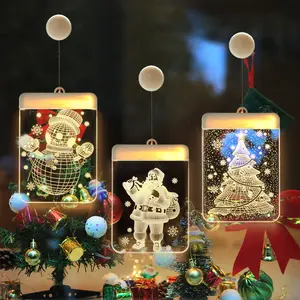 Trang Trí Giáng Sinh LED Phòng Giáng Sinh Trang Trí Cây Nhỏ Màu Đèn Rèm Treo Đèn Đèn Giáng Sinh