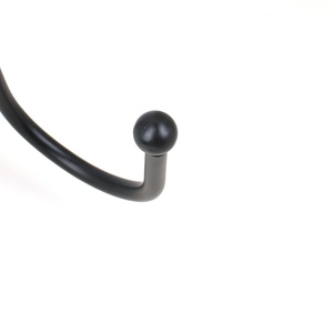 Ganchos y rieles de gancho de alambre de hierro pintados en negro de estilo chino y rústico, accesorio de Hardware para armarios y armarios de ropa - Product Image 6