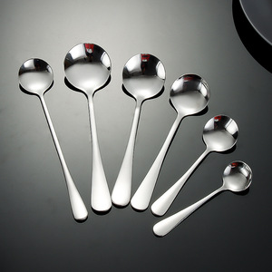 Cuillère moderne en acier inoxydable <span class=keywords><strong>1010</strong></span> vaisselle pointue pour la nourriture occidentale café mélange ménage salle à manger-vente en gros - Product Image 3