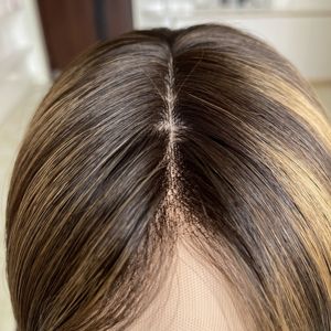 YFW-2335 European Human Hair <b>Wig</b> #HAWAII Invisible Lace Hairline 5X5 Silk Top Weft Medical <b>Wig</b> Wholesale Factory in Stock - Product Image 2