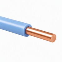 Câble de construction H07V-U en PVC à conducteur en cuivre massif, classe 1 IEC 60228, 450/750V, 1,5 2,5 4 6 10 16 mm², ignifuge, pour conduits et goulottes