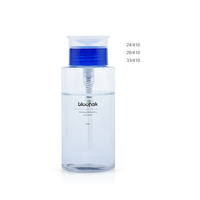 Vente chaude 28mm 33mm en plastique dissolvant de vernis à ongles distributeur presse Type pompe à acétone pour 33/410 bouteilles