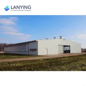 Yüksek kaliteli prefabrik hafif çelik yapı bina Q345 sınıf salonu/depo/atölye/Hangar çelik yapıları