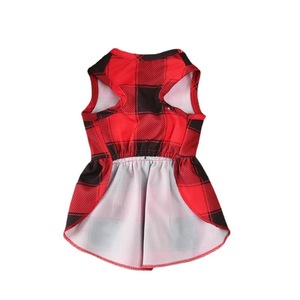 Fall Luxury Princess Coat for Teddy Pomeranian Miniature Cute Bow <b>Dog</b> Cotton Blends Plaid - Product Image 5