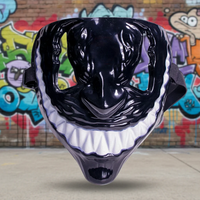 Masque de fête amusant pour adultes, en plastique, à motif personnalisé, pour Halloween, anniversaire, remise de diplôme, utilisation en intérieur, tendance