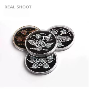 Ensemble de 6 pointes de rechange en cuir LP durables pour queue de billard, à coller, 10 mm, 10,5 mm, 11 mm, 1/2, avec boîte portable - Product Image 4