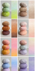 Fil à tricoter OEM/ODM de luxe NM 12/1, mélange de <span class=keywords><strong>laine</strong></span> Super Kid Mohair 33%, teint, doux, moelleux, chaud, pour tricot à la main, 30G/pelote, anti-boulochage - Product Image 6