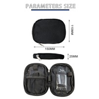 Kotak ritsleting EVA kustom tas kantong penyimpanan Organizer Digital perjalanan untuk Aksesori Disk Digital casing kabel Flash drive USB