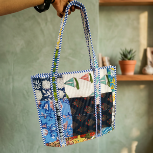 Bolso de Mano Duradero de Estilo Vintage con Cierre, Acolchado, de Algodón, con Forro, para Mujer, con Asas de Hombro, Diseño Bohemio y Moderno - Product Image 2