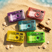 Appareil photo numérique vintage sans écran 12MP, nouveau design, appareil photo numérique sans écran 35mm avec flash xénon intégré, style rétro pour le camping et les prises de vue rapides