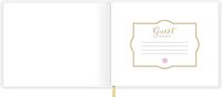 Livre d'or funéraire à spirale, couverture rigide en cuir et tissu, avec logo gaufré, pour célébrations et commémorations, avec poches pour photos