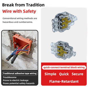 Connecteur de câble étanche à <span class=keywords><strong>connexion</strong></span> <span class=keywords><strong>rapide</strong></span> IP68 Série B 3 à 3, rempli de gel, 32A 250V - Product Image 3