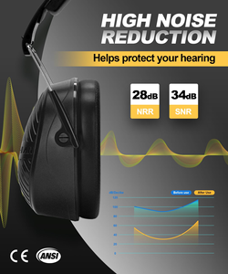 Регулируемые защитные наушники для стрельбы с шумоподавлением, пассивные наушники с уровнем шумоподавления 36 дБ, портативные, легкие - Product Image 3