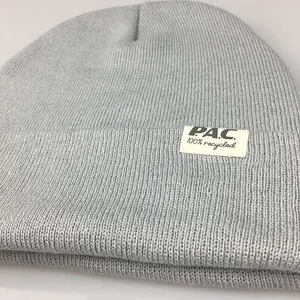 Fashion toques personalizzato 3D ricamo logo beanie cappello invernale senza cuciture cappello lavorato a maglia