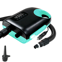 12V DCpool Flotteurs 20PSI Paddle Board Pompe-Pompe à air électrique portable SUP Pompe SUP à double étage de gonflage et de dégonflage