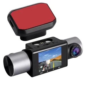 Ống kính kép 3 ống kính Xe DVR góc rộng GPS DVR xe máy ảnh hộp đen xe đầy đủ AHD 720P với 1080P tầm nhìn ban đêm