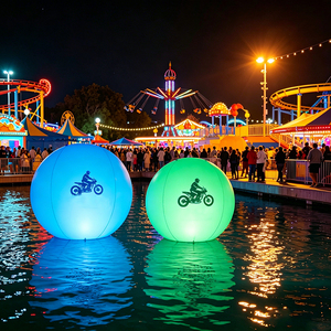 <span class=keywords><strong>Ballon</strong></span> LED gonflable étanche en PVC avec port <span class=keywords><strong>d</strong></span>'entrée <span class=keywords><strong>d</strong></span>'air, boule flottante pour parc aquatique - Product Image 2