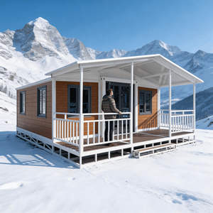 Casa Contenedor Plegable Ignífuga, Casa Contenedor Expandible para Vivienda en Complejos Turísticos y <span class=keywords><strong>Alquiler</strong></span> Vacacional, con Diseño <span class=keywords><strong>de</strong></span> Baño y Cocina - Product Image 1