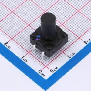 TSW12111-165B511BA Tactile Switch Through hole-4P,11.7x11.5mm Switch Single Pole Single Throw Round Button 2.8N 11.7mm - Product Image 1