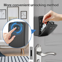 Boîte à clés intelligente avec lecteur d'empreintes digitales Bluetooth, certifiée CE FCCID, TUYA, pour montage mural extérieur, pour l'immobilier