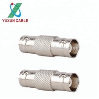 Conector de Barril Tipo F Hembra a Hembra RG6, Extensión de Cable Coaxial para Señal de TV