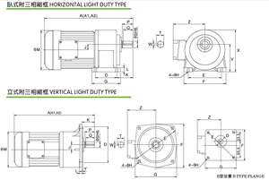 Moteur industriel à courant alternatif horizontal/vertical Plaque en aluminium/acier Moteur de freinage triphasé à usage léger - Product Image 4