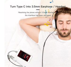 2 dans 1 USB-C À 3.5mm <span class=keywords><strong>Casque</strong></span> Jack Adaptateur Pour <span class=keywords><strong>Samsung</strong></span> S20 Ultra Note 20 10 Plus S21 Ipad Pro Type-C Charge Audio Aux Splitter - Product Image 3