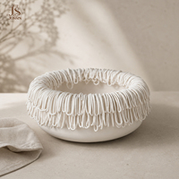 Jossin handgemaakte witte keramische chocolade schaal decoratieve serveerschaal voor desserts & snacks huisdecoratie