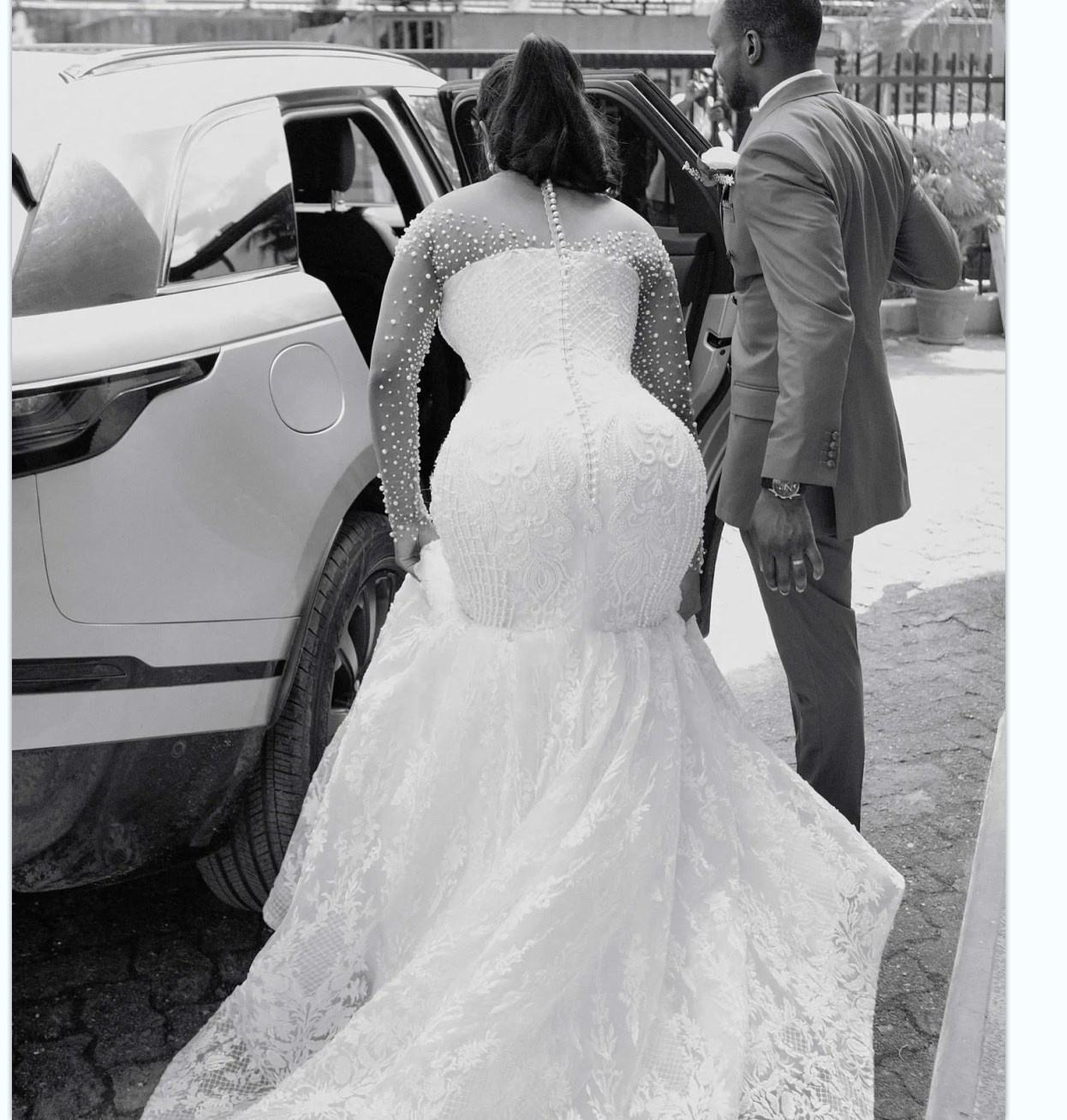 mermaid wedding dress delivery this month