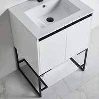 Meuble de salle de bain moderne, meuble de rangement au sol