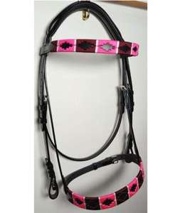 Bridon en cuir véritable fait main, confortable, avec rênes, pour l'équitation en trail et les compétitions de course. - Product Image 5